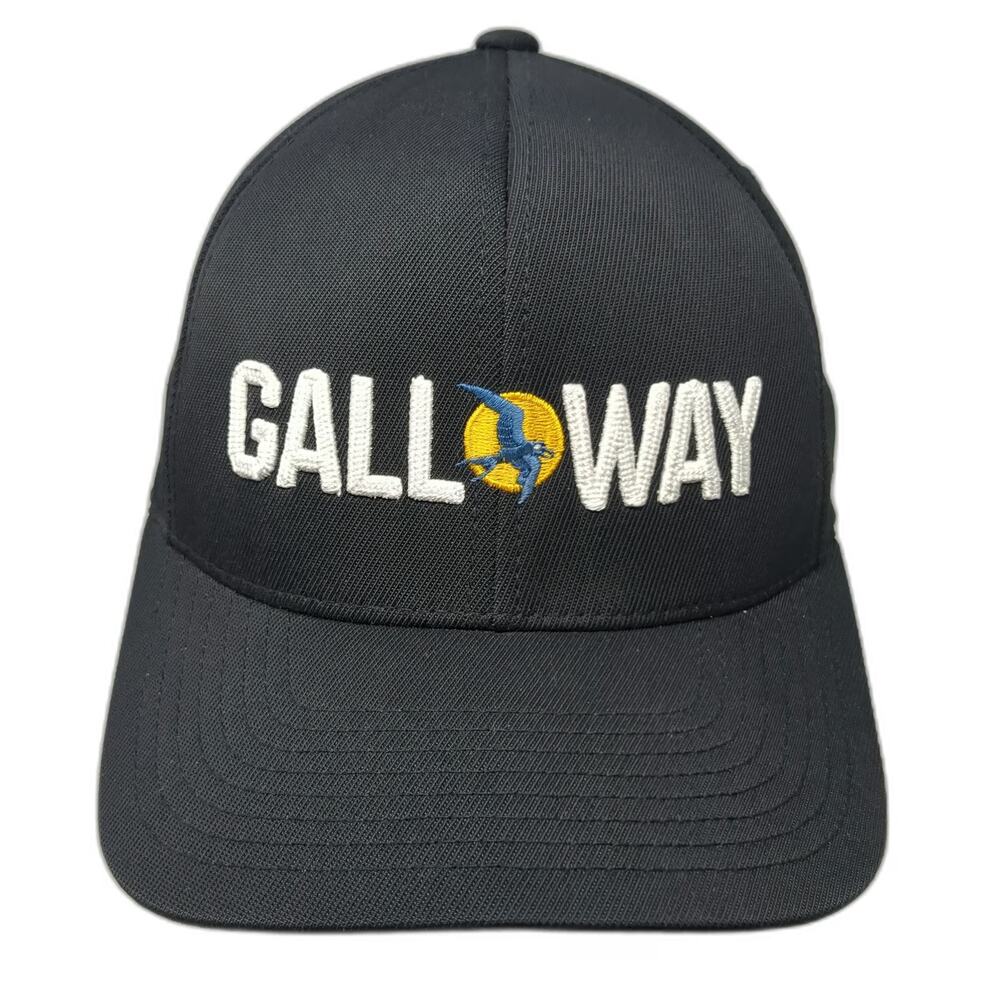 G/FORE Snapback Black One Size 5 Panel Galloway Golf Hat Bird Sun Embroidered